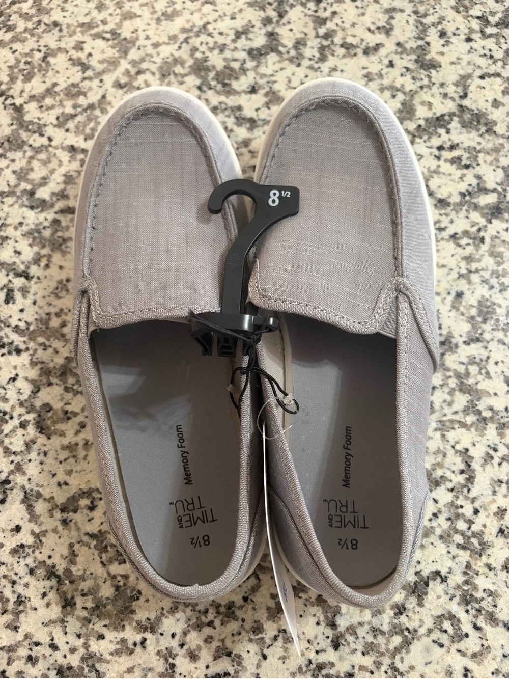 Time and Tru Gray Slip-On Loafers